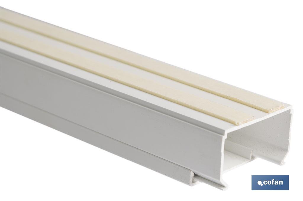 MINICANAL RECTO ADHESIVO 2M 25X25