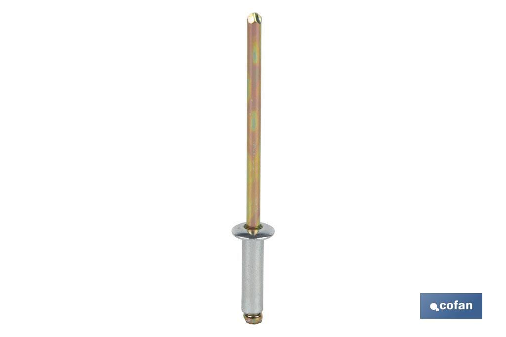 REMACHE ACERO  4 X 10 MM (PACK: 1000 UDS)
