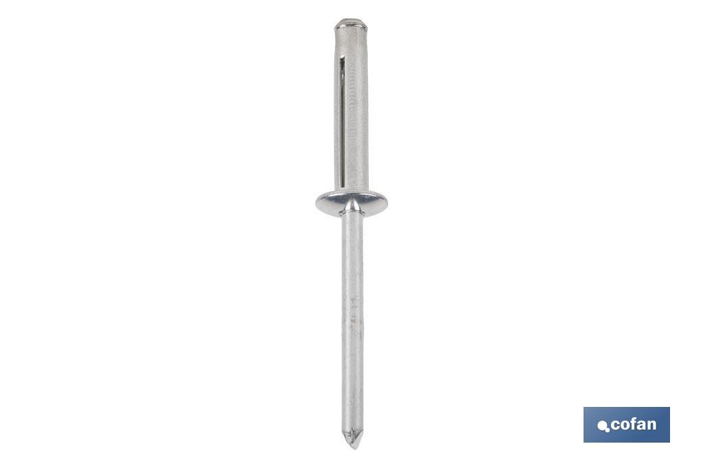 REMACHES ALUMINIO TREBOL 4.8 X 20 MM (PACK: 400 UDS)