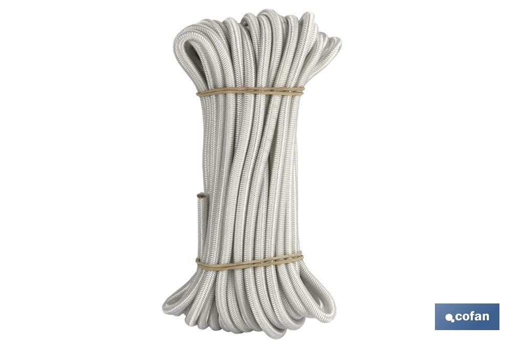 MADEJA CUERDA ELÁSTICA 8MM 10M BLANCO (PACK: 1 UDS)