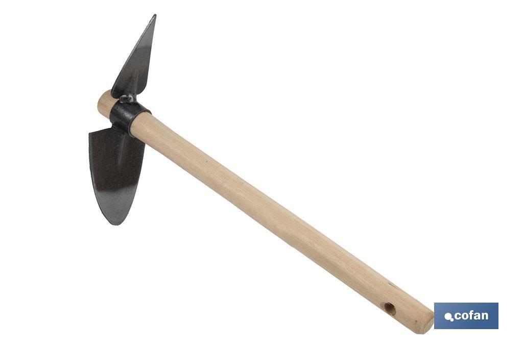 ZACHO CURVO CON PUNTA Y MANGO DE MADERA 230 X 80 MM 180 G (PACK: 1 UDS)