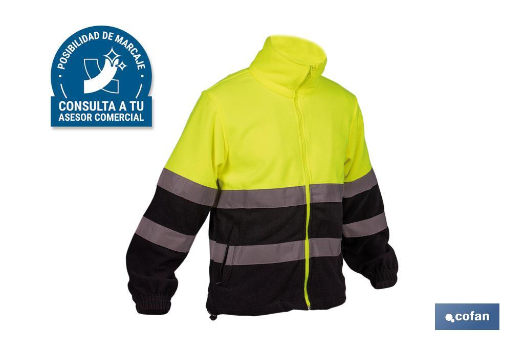FORRO POLAR DE ALTA VISIBILIDAD MODELO ALTAIR AMARILLO Y AZUL TALLA XL (PACK: 1 UDS)