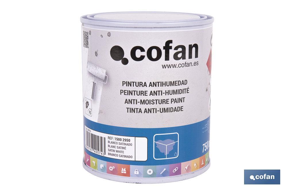 PINTURA ANTIHUMEDAD SINTÉTICA (750 ML)  BLANCO SATINADO (PACK: 1 UDS)
