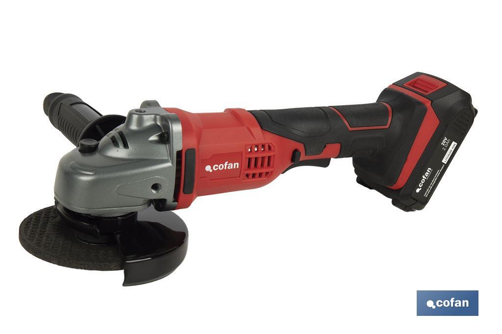 AMOLADORA A BATERÍA Li-ion 20 V 8000 RPM - 115 MM (PACK: 1 UDS)