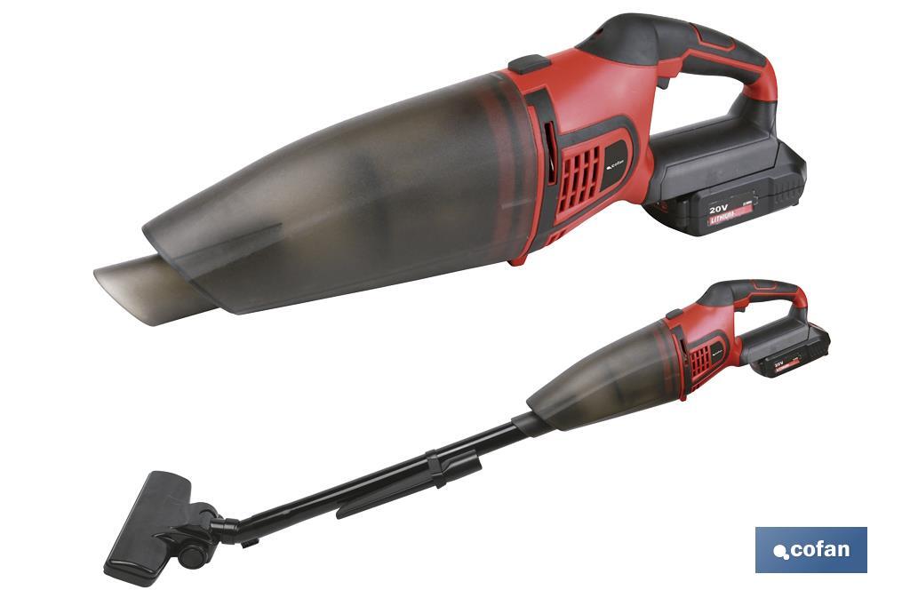 ASPIRADOR A BATERIA Li-ion 20V CON BRAZO ARTICULADO (PACK: 1 UDS)