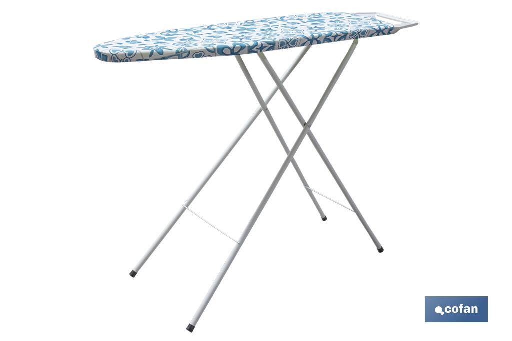 Tabla de planchar | 3 posiciones regulables | Compacta y ajustable | Patas antideslizantes | Medidas: 110 x 32 cm